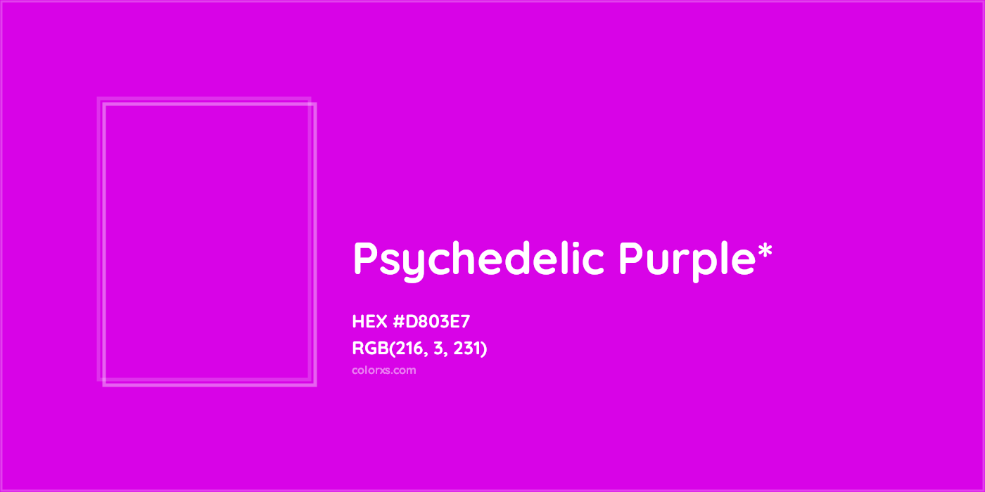 HEX #D803E7 Color Name, Color Code, Palettes, Similar Paints, Images