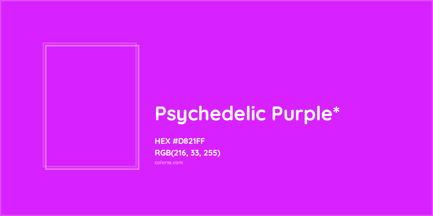 HEX #D821FF Color Name, Color Code, Palettes, Similar Paints, Images