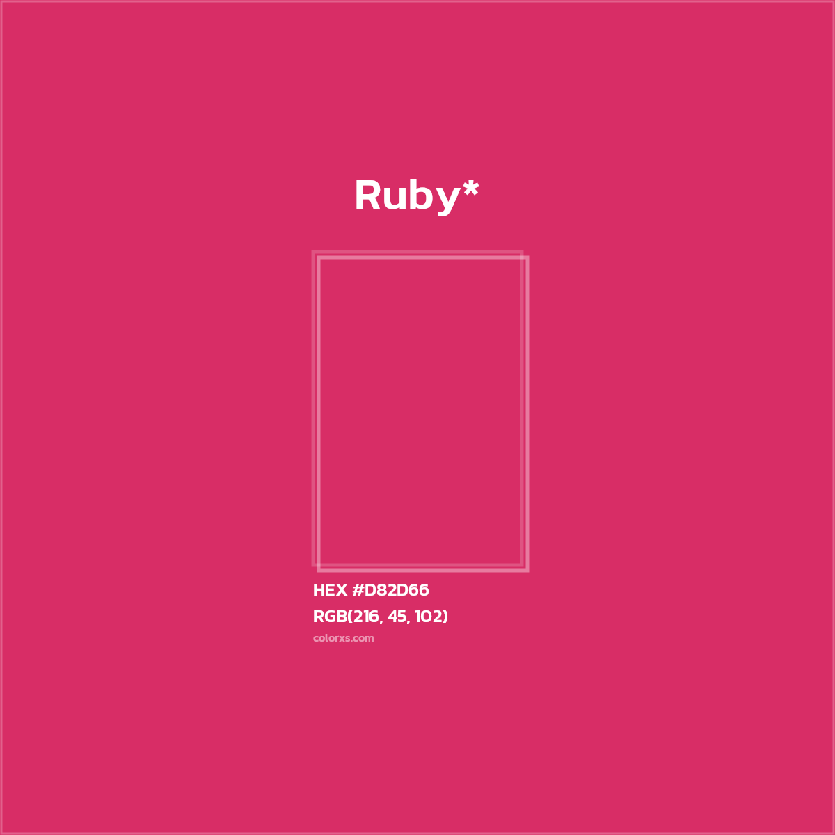 HEX #D82D66 Color Name, Color Code, Palettes, Similar Paints, Images