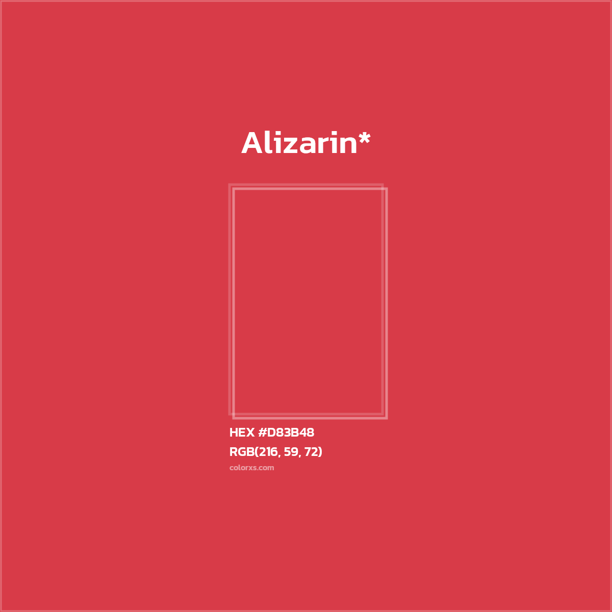 HEX #D83B48 Color Name, Color Code, Palettes, Similar Paints, Images
