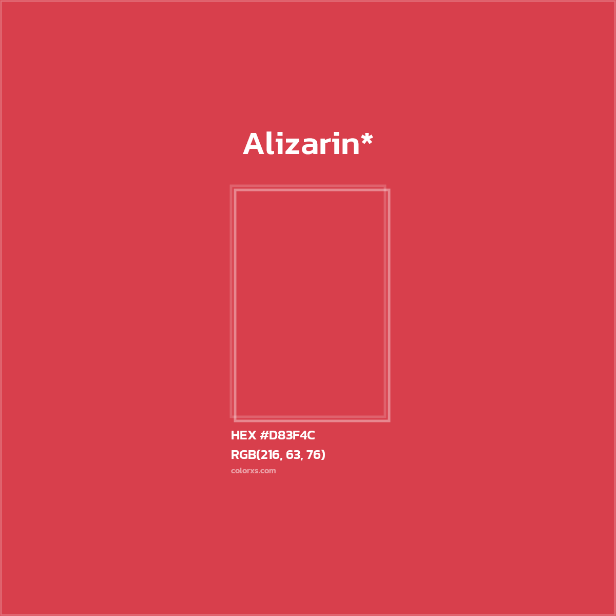 HEX #D83F4C Color Name, Color Code, Palettes, Similar Paints, Images