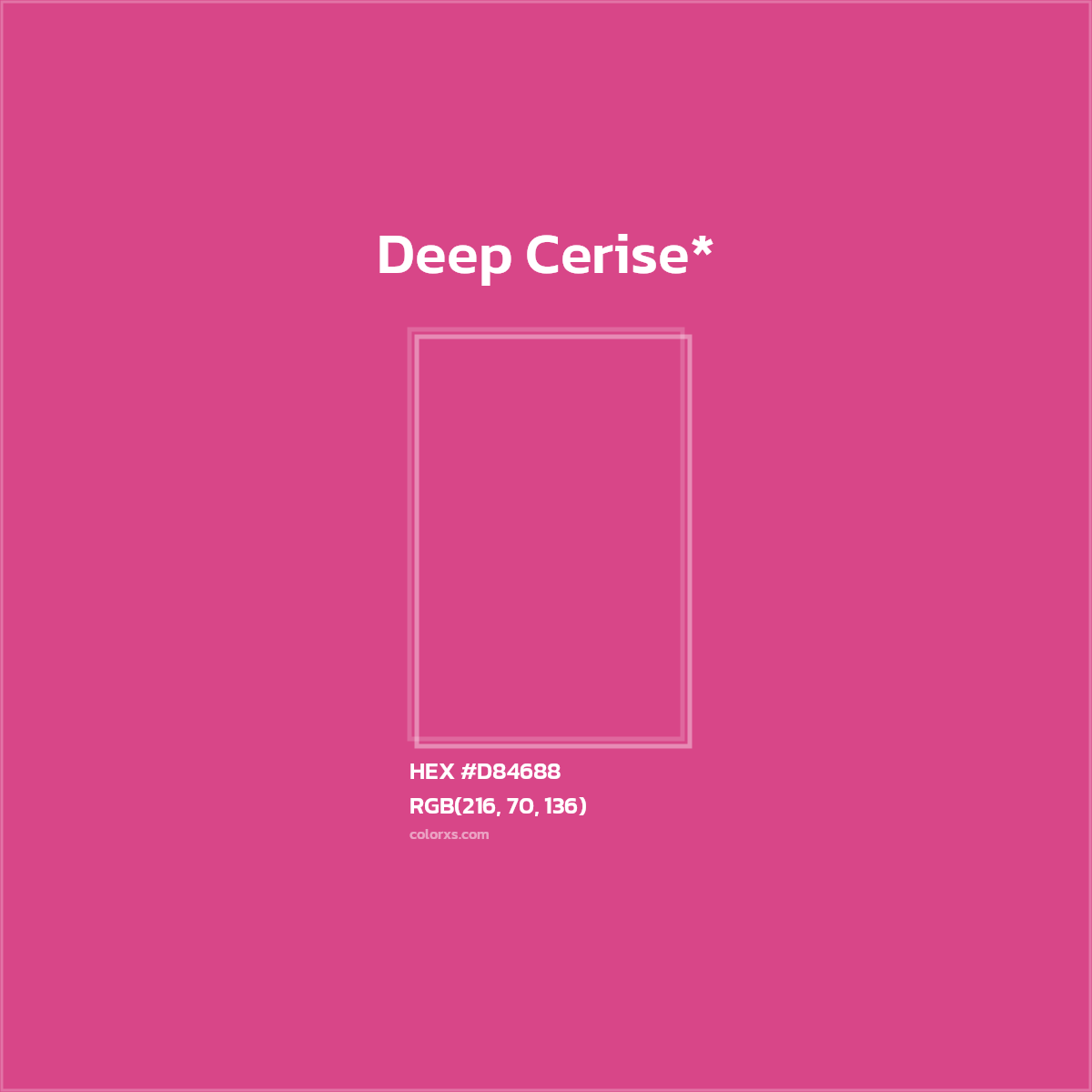 HEX #D84688 Color Name, Color Code, Palettes, Similar Paints, Images