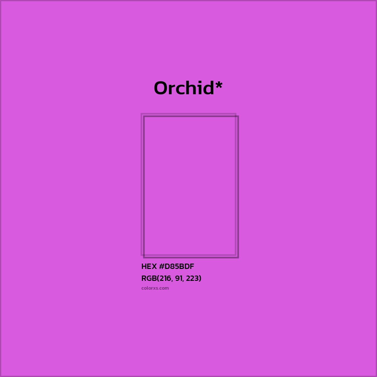 HEX #D85BDF Color Name, Color Code, Palettes, Similar Paints, Images