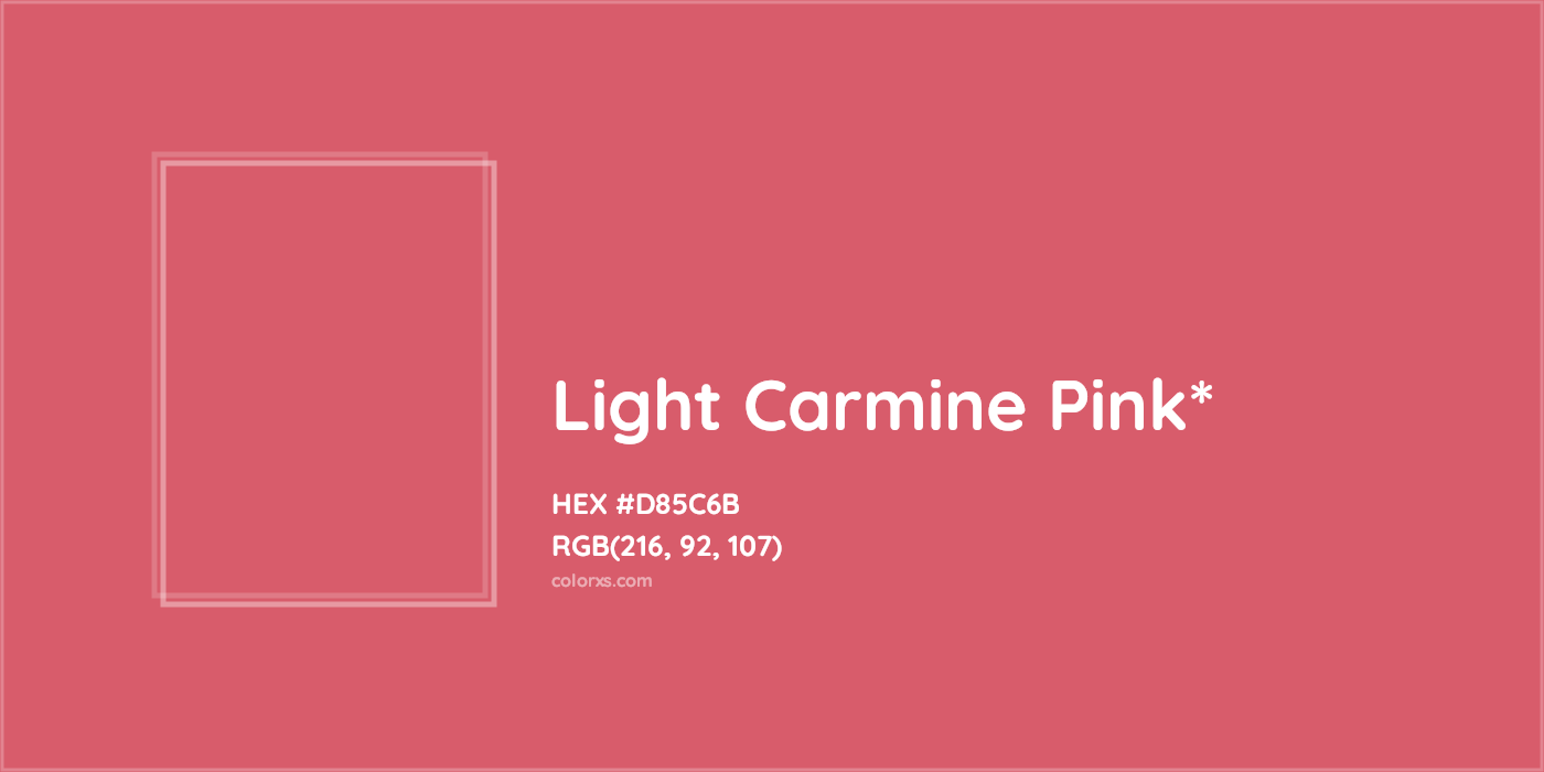 HEX #D85C6B Color Name, Color Code, Palettes, Similar Paints, Images