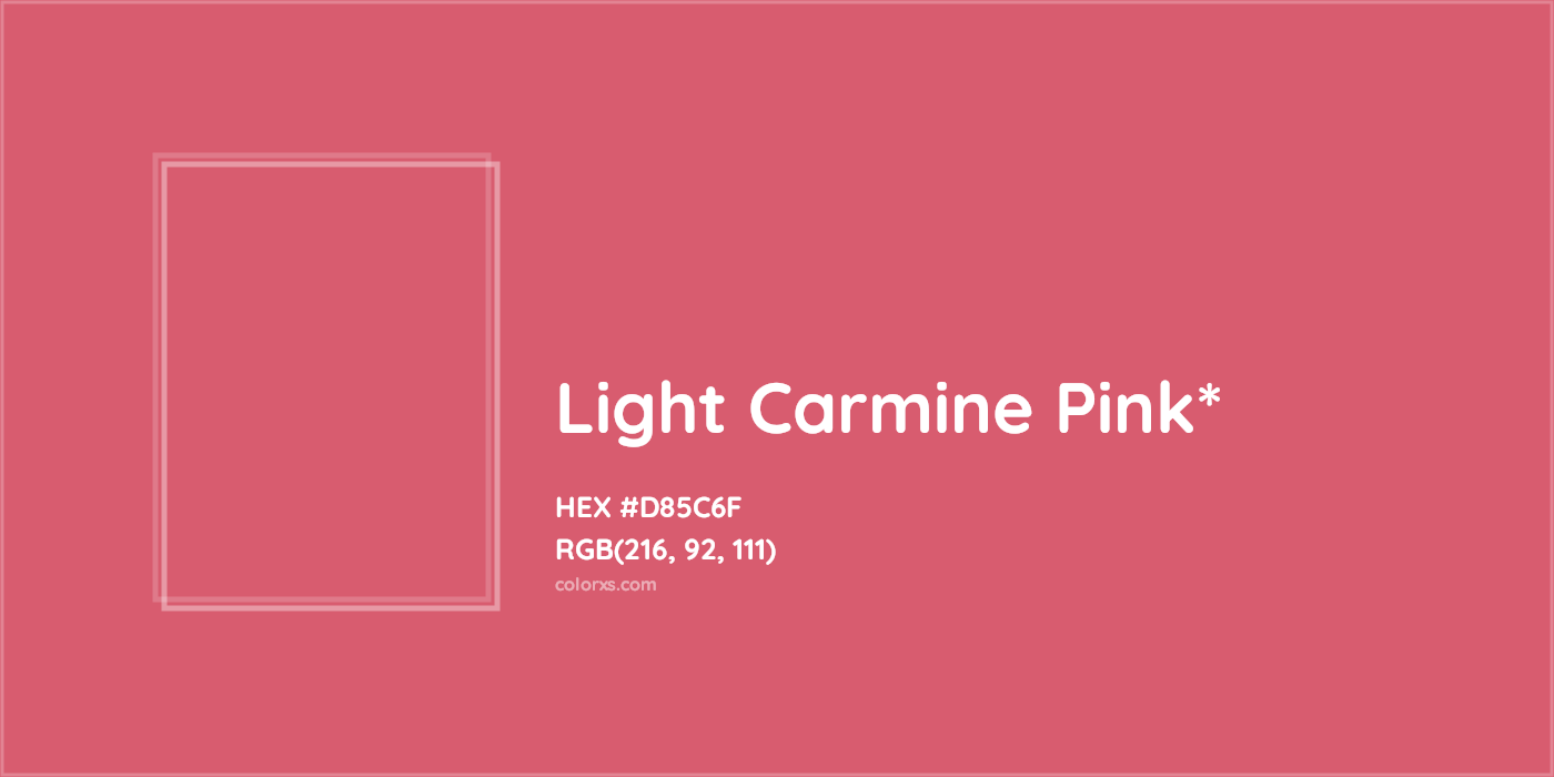 HEX #D85C6F Color Name, Color Code, Palettes, Similar Paints, Images