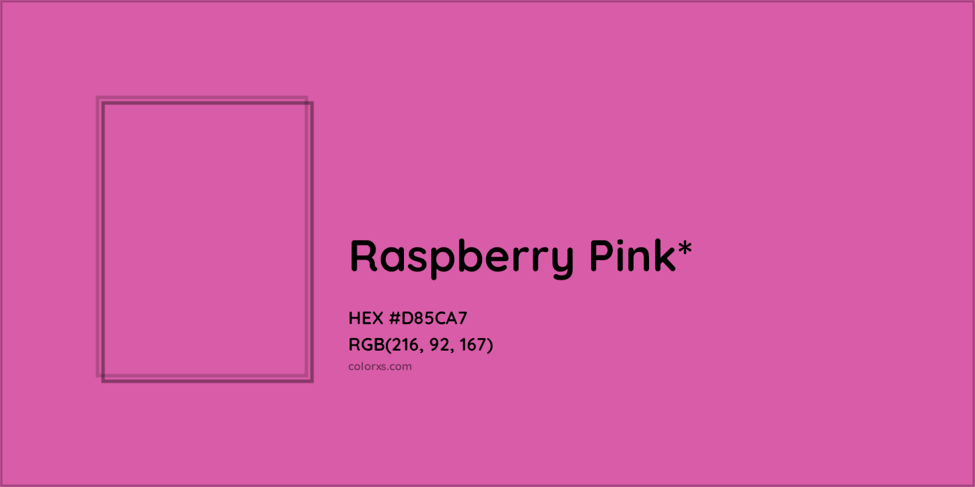 HEX #D85CA7 Color Name, Color Code, Palettes, Similar Paints, Images