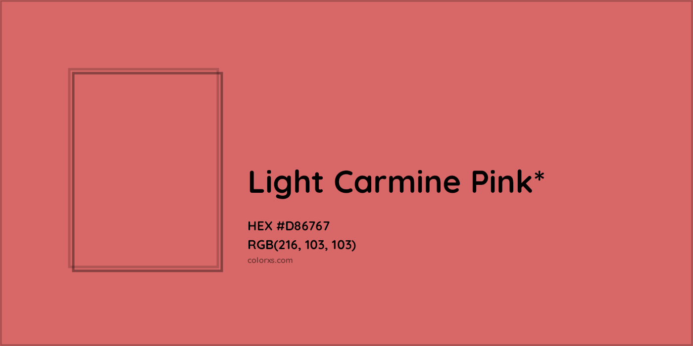 HEX #D86767 Color Name, Color Code, Palettes, Similar Paints, Images