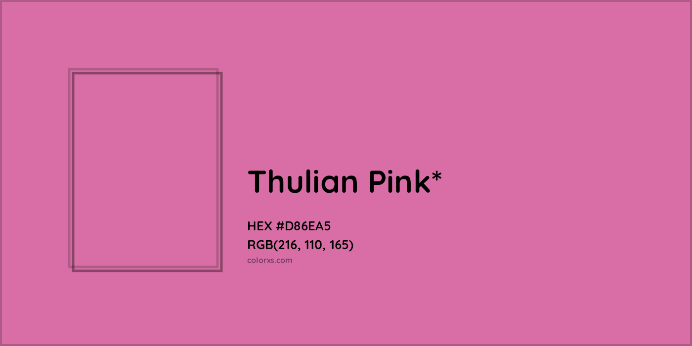 HEX #D86EA5 Color Name, Color Code, Palettes, Similar Paints, Images