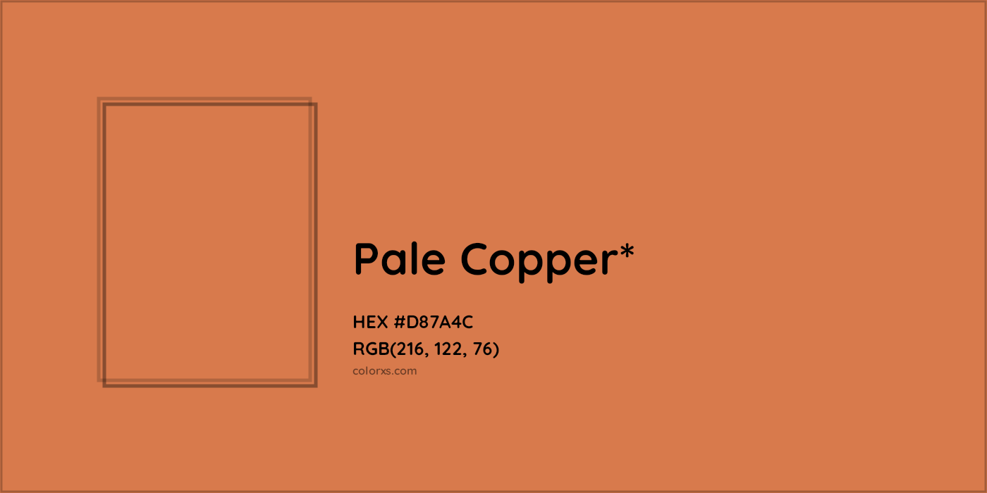 HEX #D87A4C Color Name, Color Code, Palettes, Similar Paints, Images