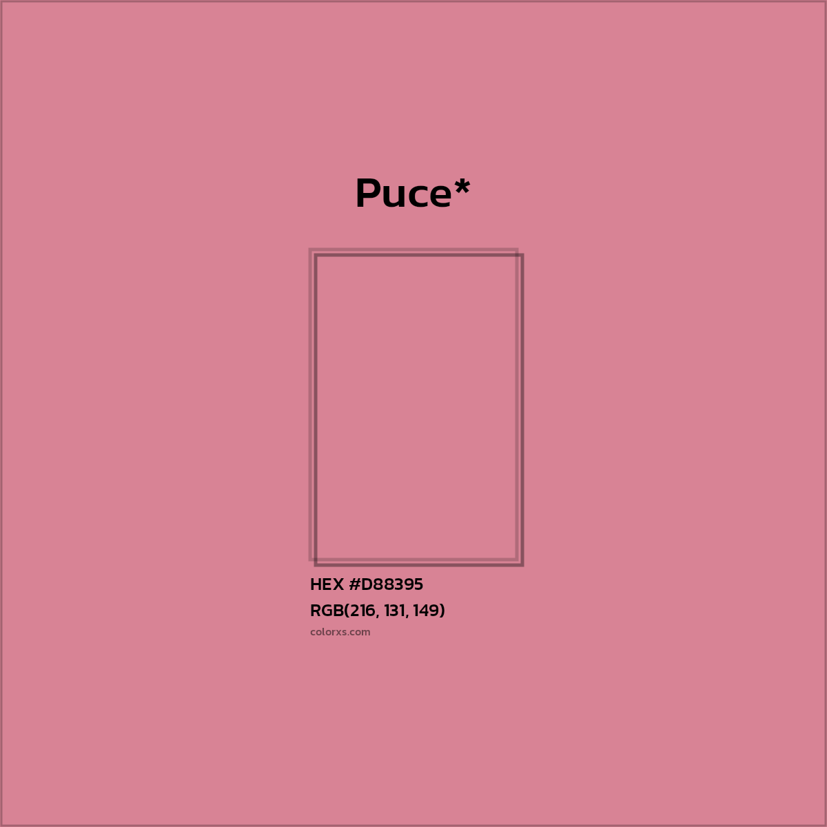 HEX #D88395 Color Name, Color Code, Palettes, Similar Paints, Images
