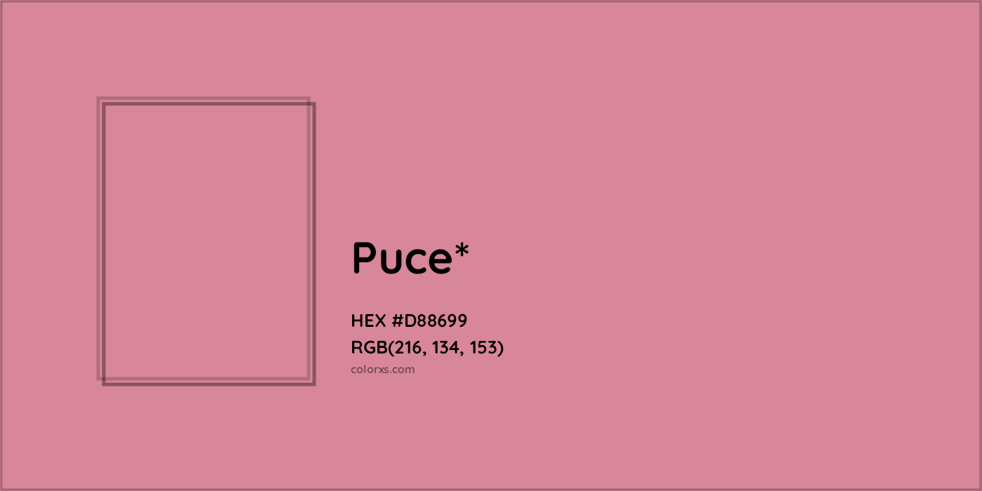 HEX #D88699 Color Name, Color Code, Palettes, Similar Paints, Images