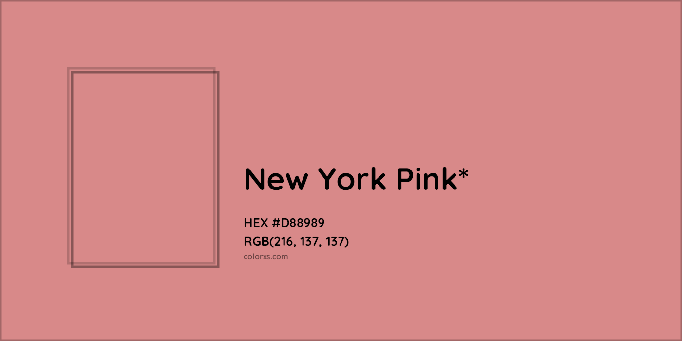 HEX #D88989 Color Name, Color Code, Palettes, Similar Paints, Images