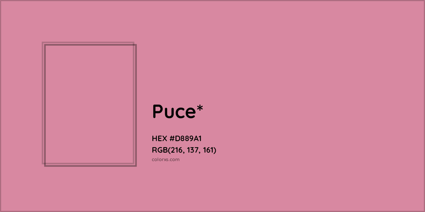 HEX #D889A1 Color Name, Color Code, Palettes, Similar Paints, Images