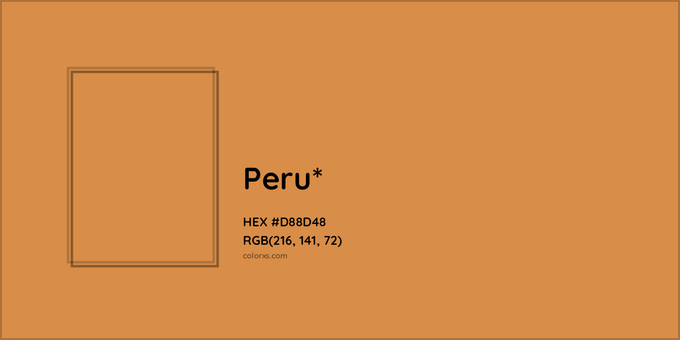 HEX #D88D48 Color Name, Color Code, Palettes, Similar Paints, Images