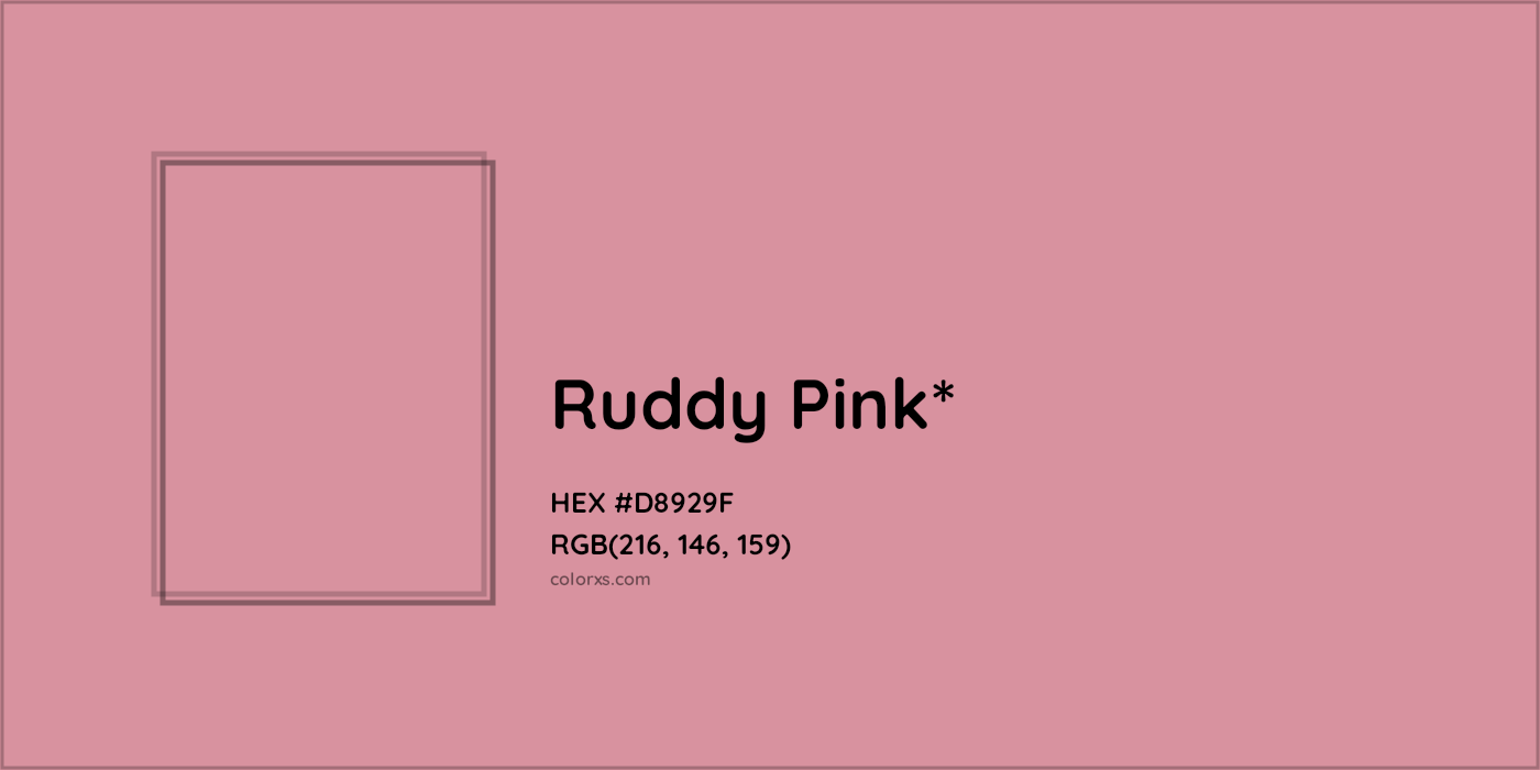 HEX #D8929F Color Name, Color Code, Palettes, Similar Paints, Images