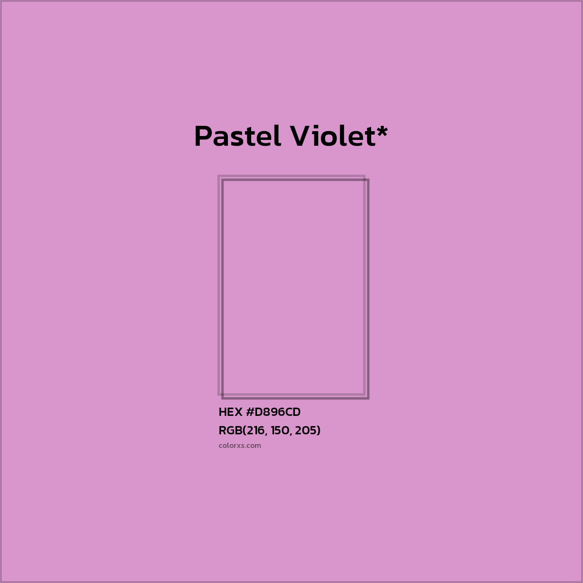 HEX #D896CD Color Name, Color Code, Palettes, Similar Paints, Images