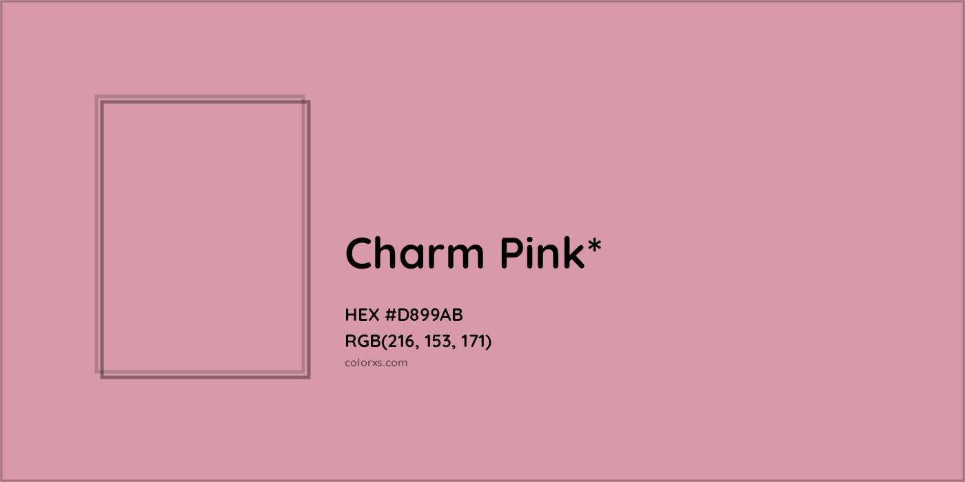 HEX #D899AB Color Name, Color Code, Palettes, Similar Paints, Images