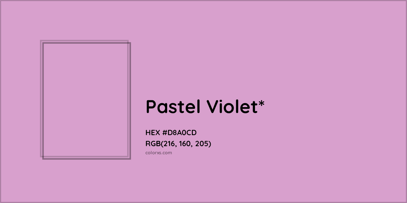 HEX #D8A0CD Color Name, Color Code, Palettes, Similar Paints, Images