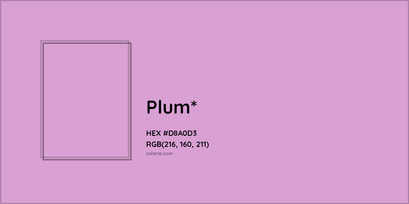 HEX #D8A0D3 Color Name, Color Code, Palettes, Similar Paints, Images