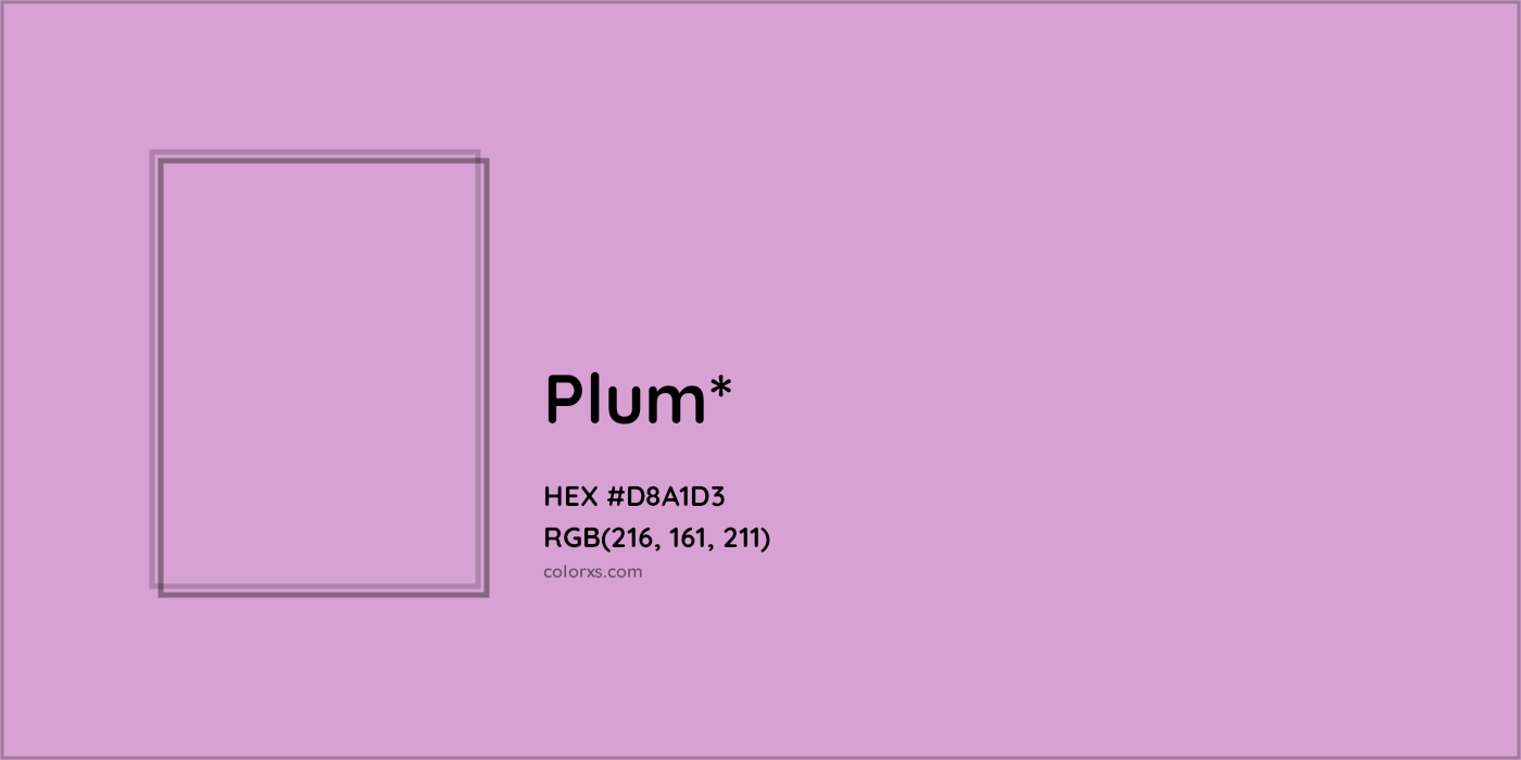 HEX #D8A1D3 Color Name, Color Code, Palettes, Similar Paints, Images