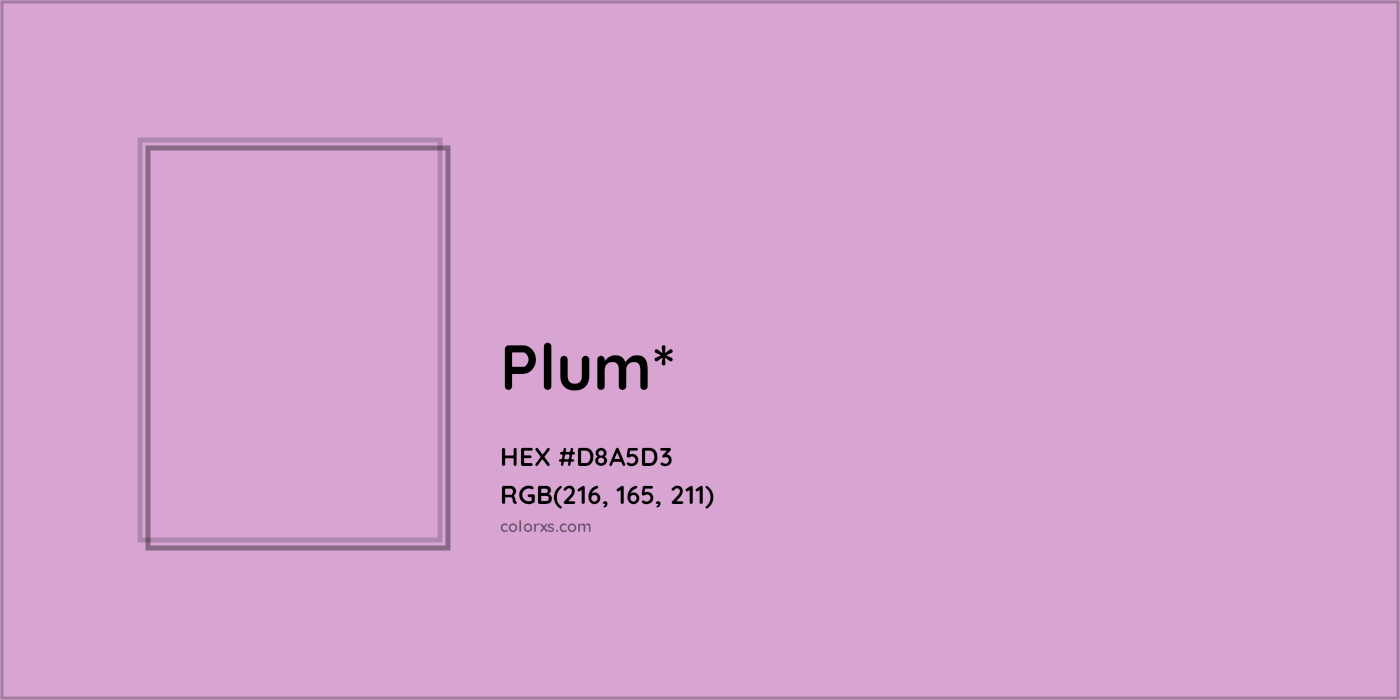 HEX #D8A5D3 Color Name, Color Code, Palettes, Similar Paints, Images