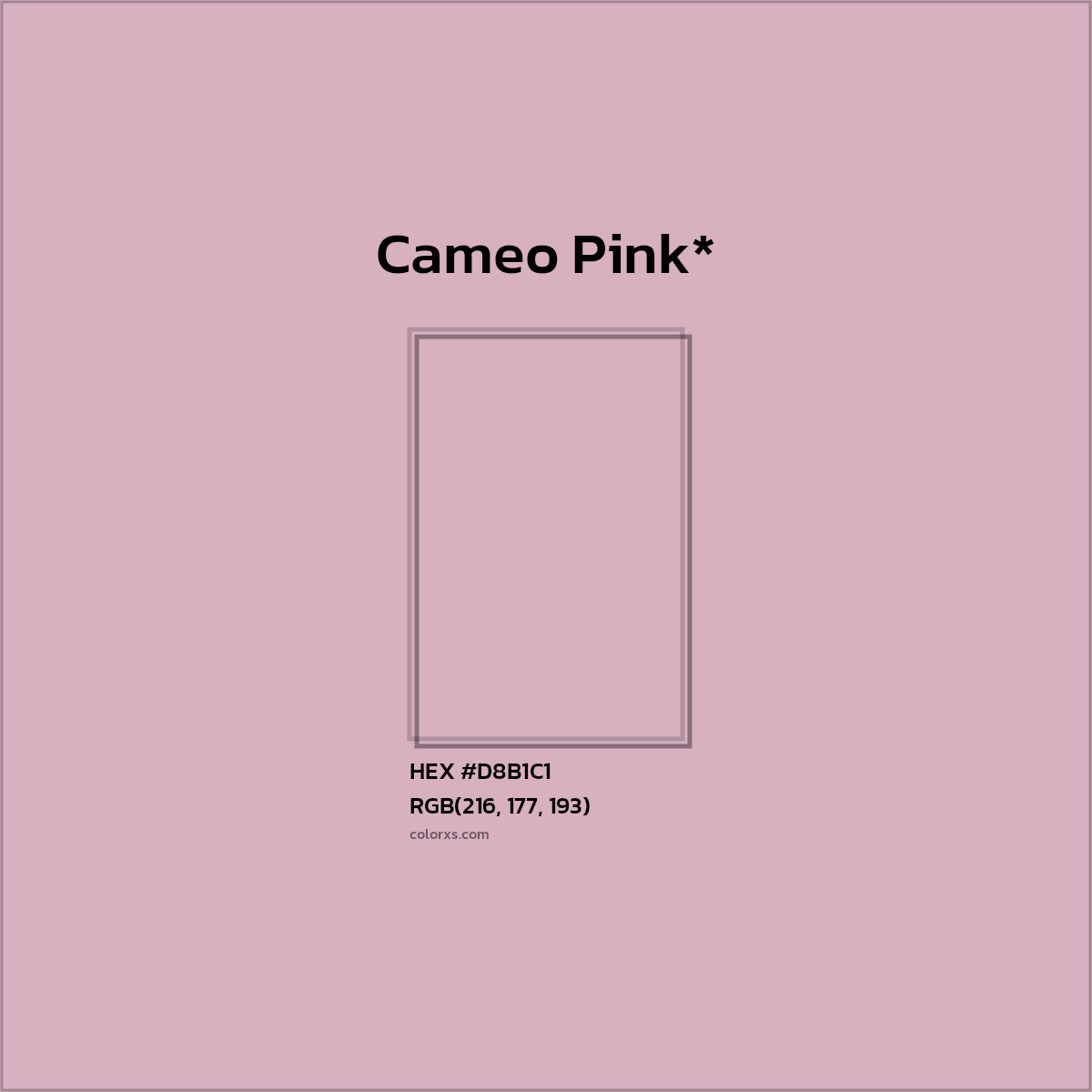 HEX #D8B1C1 Color Name, Color Code, Palettes, Similar Paints, Images