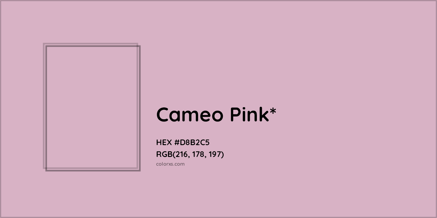 HEX #D8B2C5 Color Name, Color Code, Palettes, Similar Paints, Images