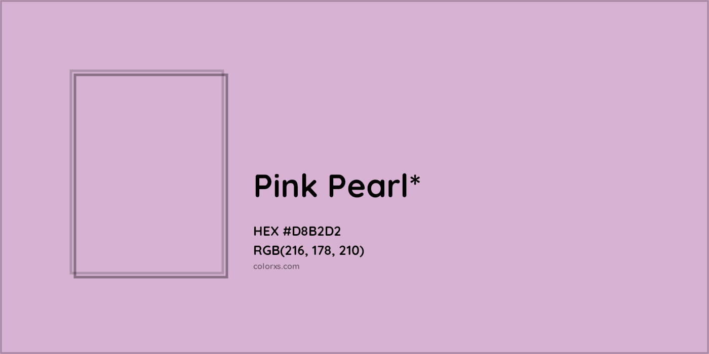 HEX #D8B2D2 Color Name, Color Code, Palettes, Similar Paints, Images