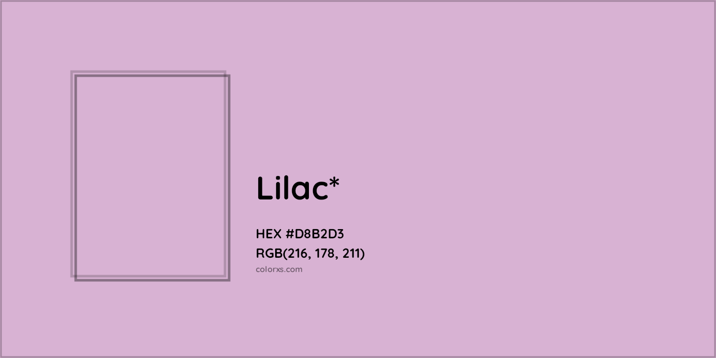 HEX #D8B2D3 Color Name, Color Code, Palettes, Similar Paints, Images