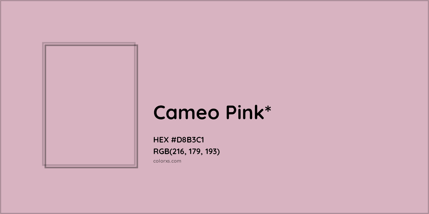 HEX #D8B3C1 Color Name, Color Code, Palettes, Similar Paints, Images