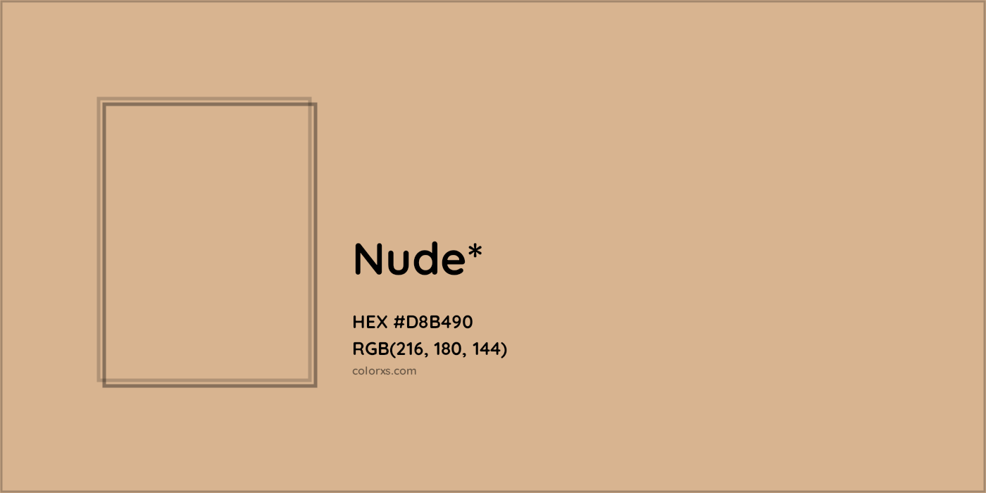 HEX #D8B490 Color Name, Color Code, Palettes, Similar Paints, Images
