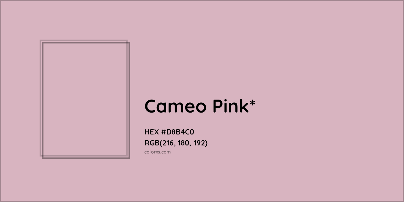 HEX #D8B4C0 Color Name, Color Code, Palettes, Similar Paints, Images