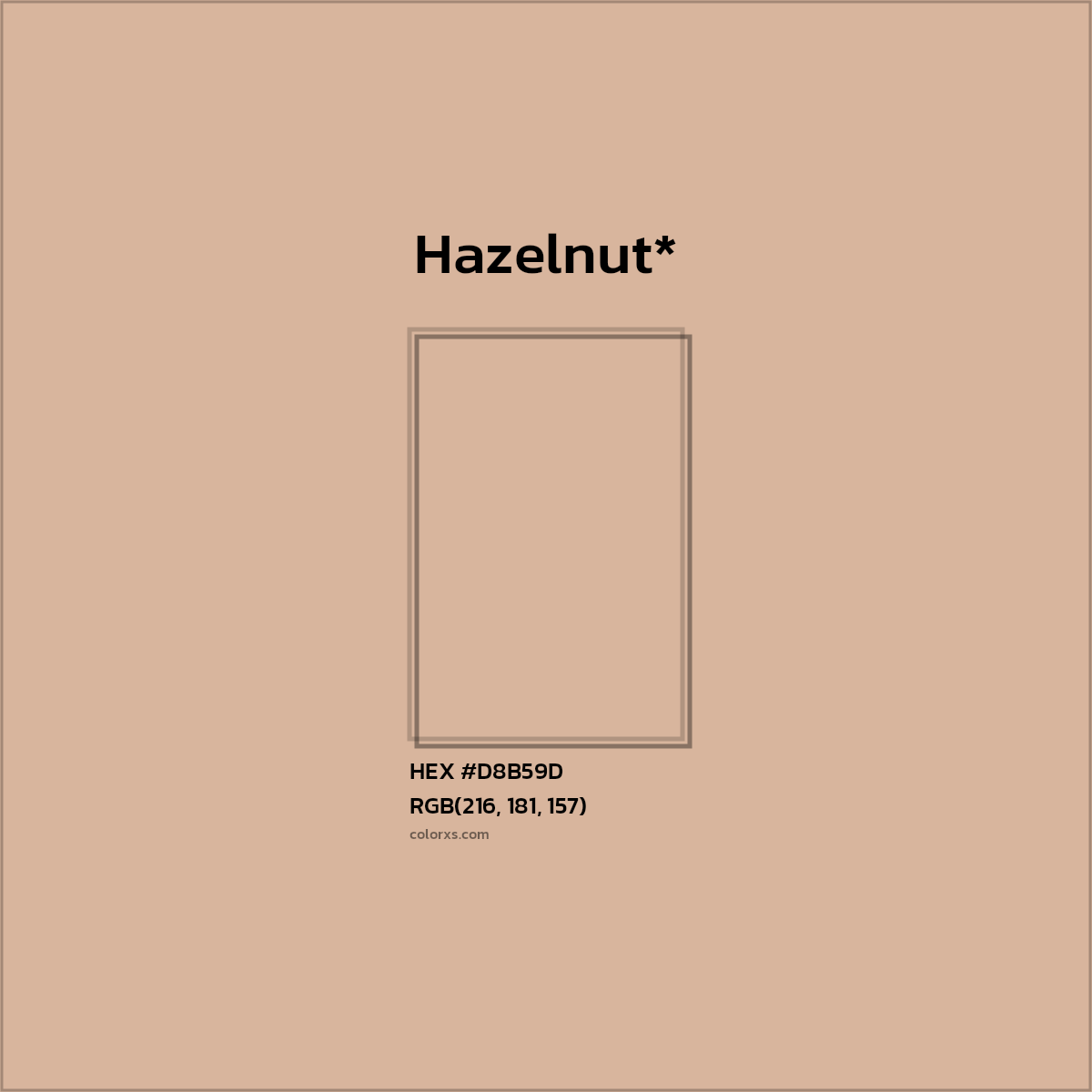 HEX #D8B59D Color Name, Color Code, Palettes, Similar Paints, Images
