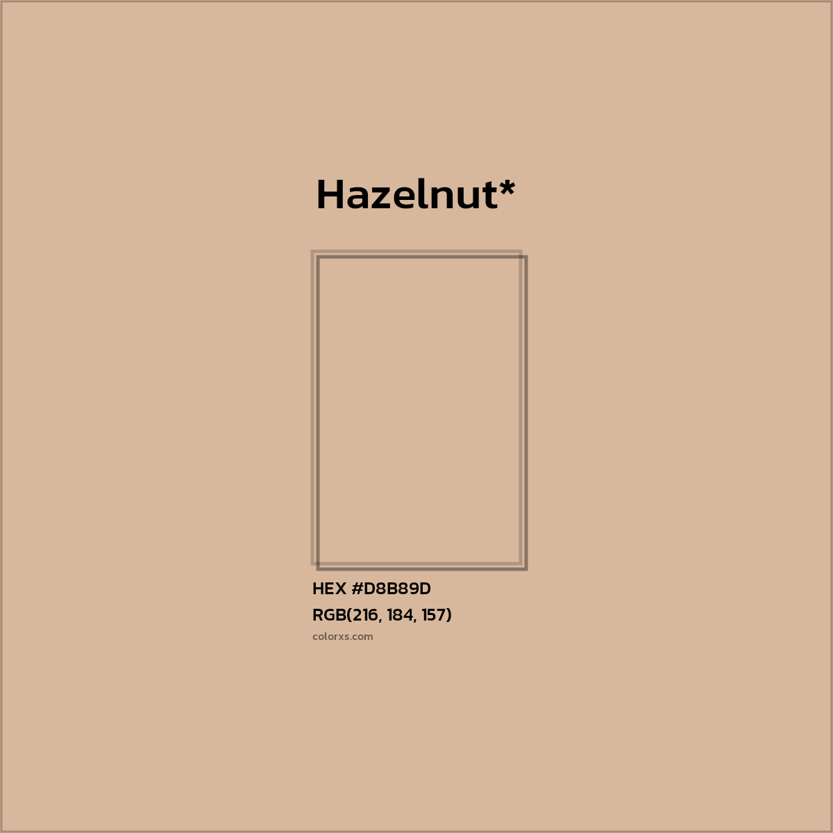 HEX #D8B89D Color Name, Color Code, Palettes, Similar Paints, Images
