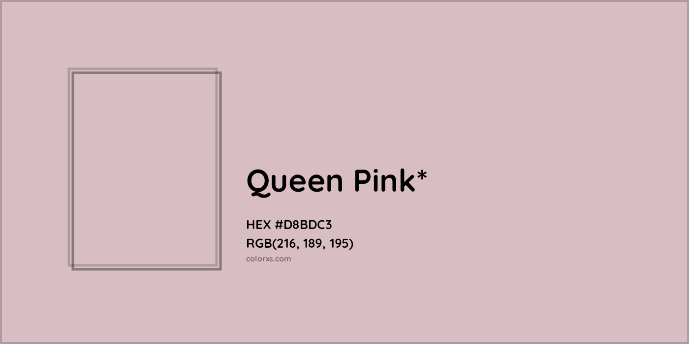 HEX #D8BDC3 Color Name, Color Code, Palettes, Similar Paints, Images
