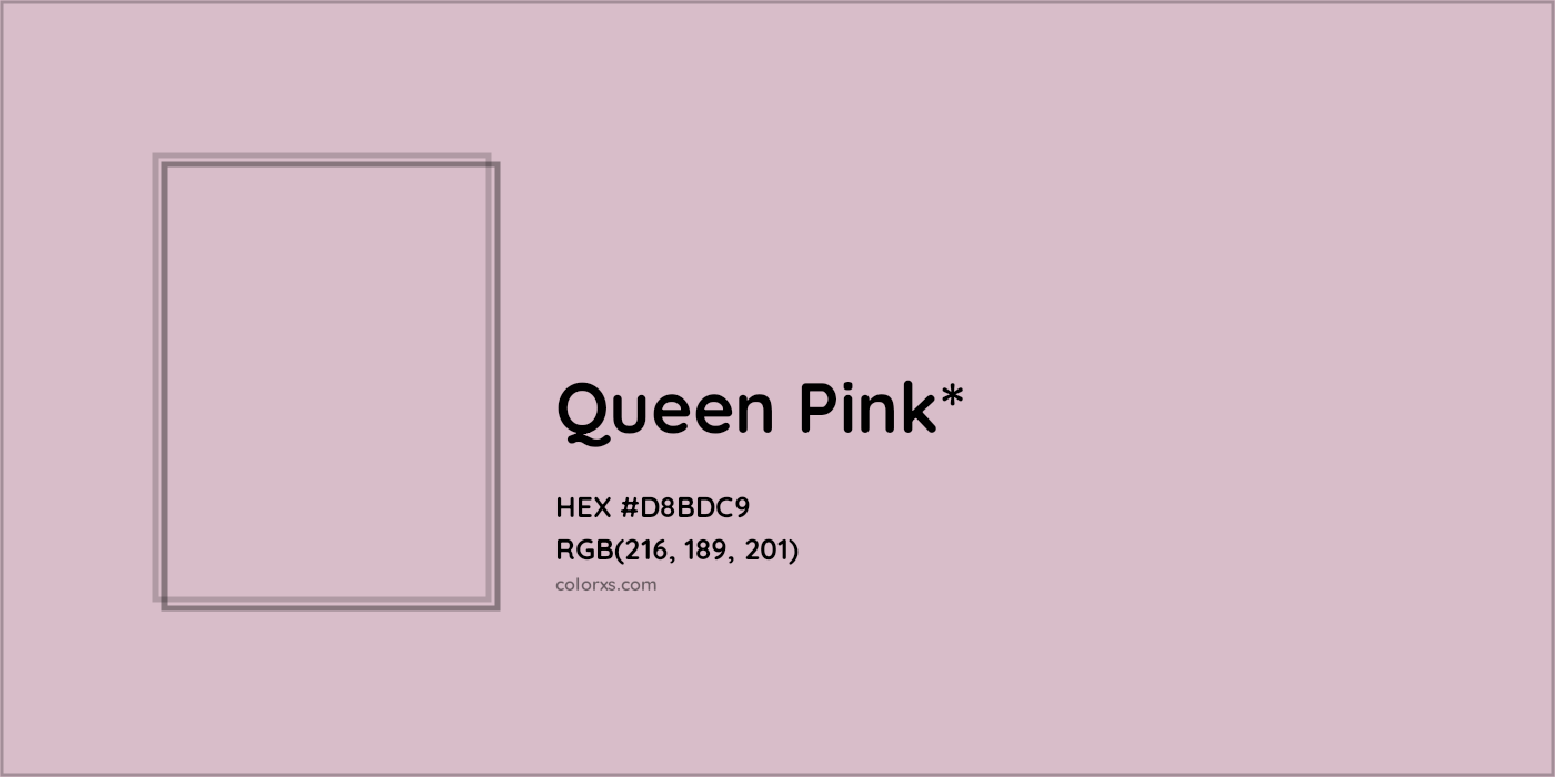 HEX #D8BDC9 Color Name, Color Code, Palettes, Similar Paints, Images