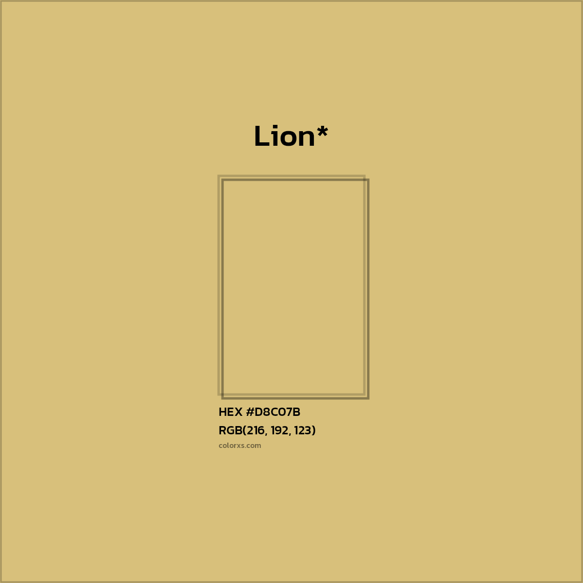 HEX #D8C07B Color Name, Color Code, Palettes, Similar Paints, Images