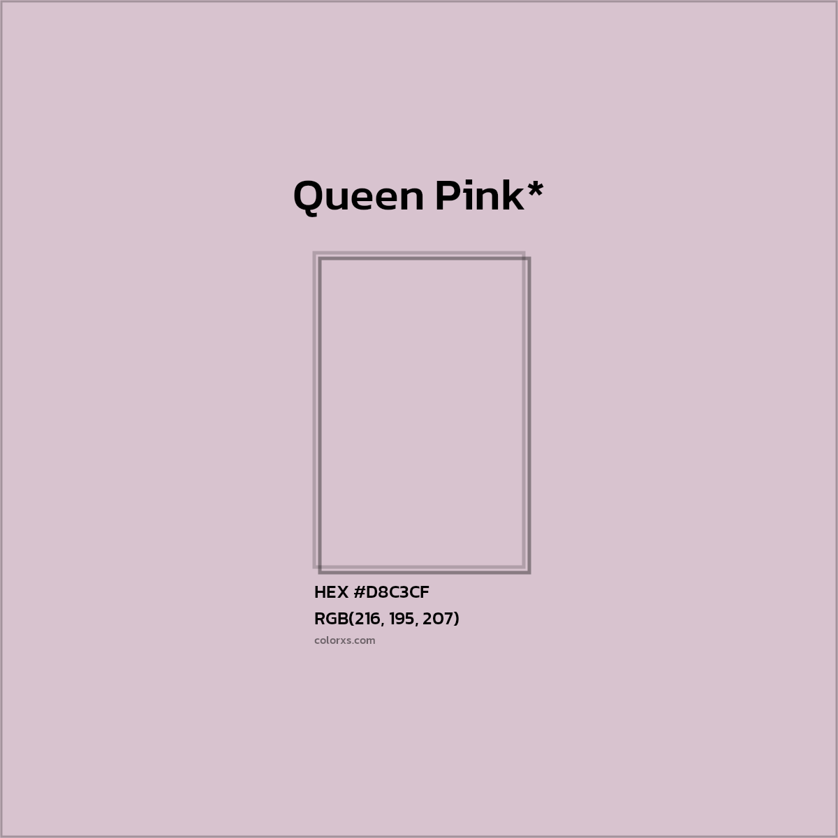 HEX #D8C3CF Color Name, Color Code, Palettes, Similar Paints, Images