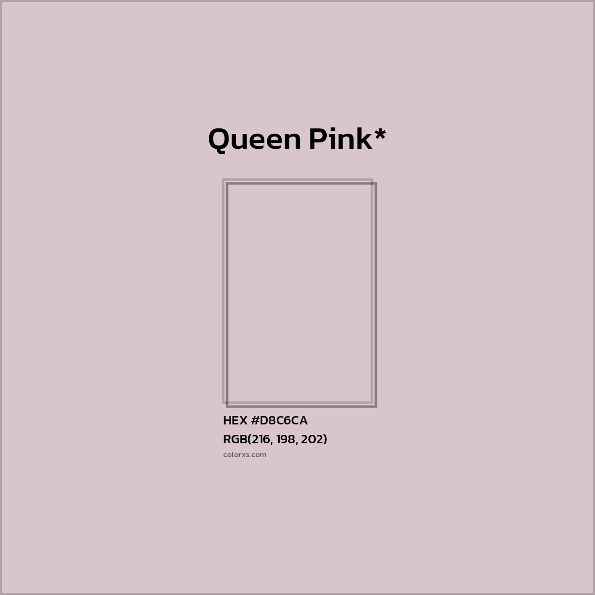 HEX #D8C6CA Color Name, Color Code, Palettes, Similar Paints, Images