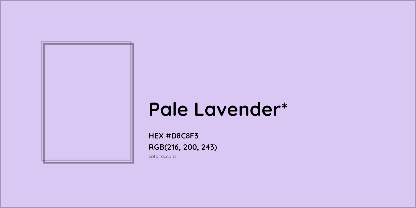 HEX #D8C8F3 Color Name, Color Code, Palettes, Similar Paints, Images
