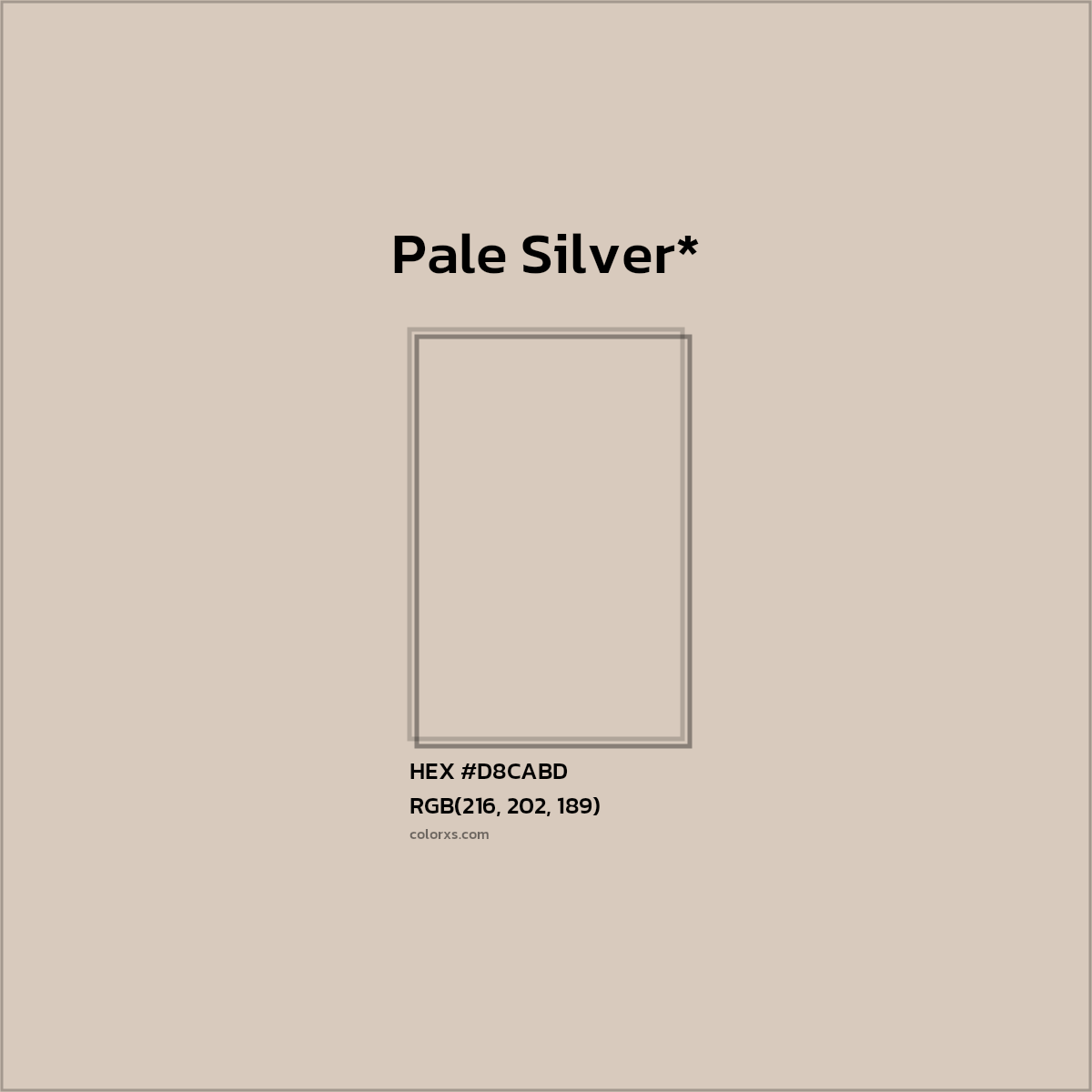HEX #D8CABD Color Name, Color Code, Palettes, Similar Paints, Images