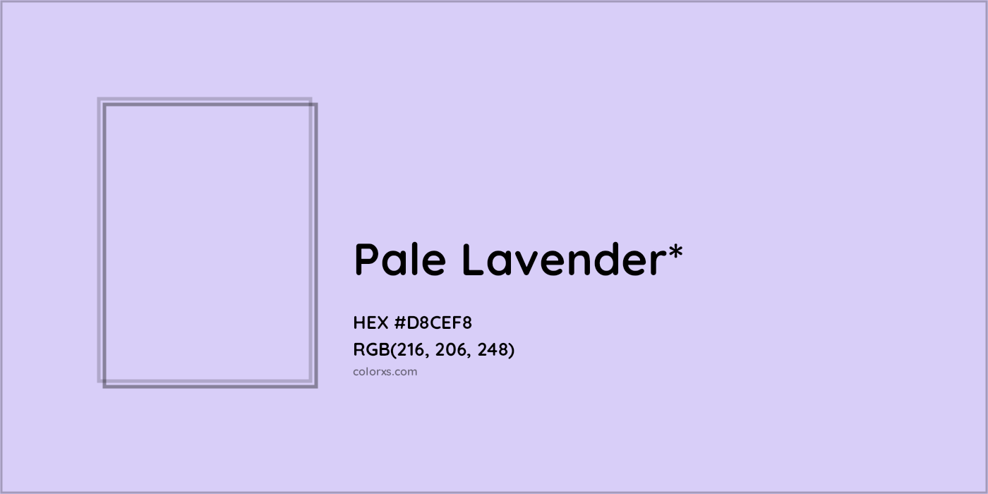 HEX #D8CEF8 Color Name, Color Code, Palettes, Similar Paints, Images