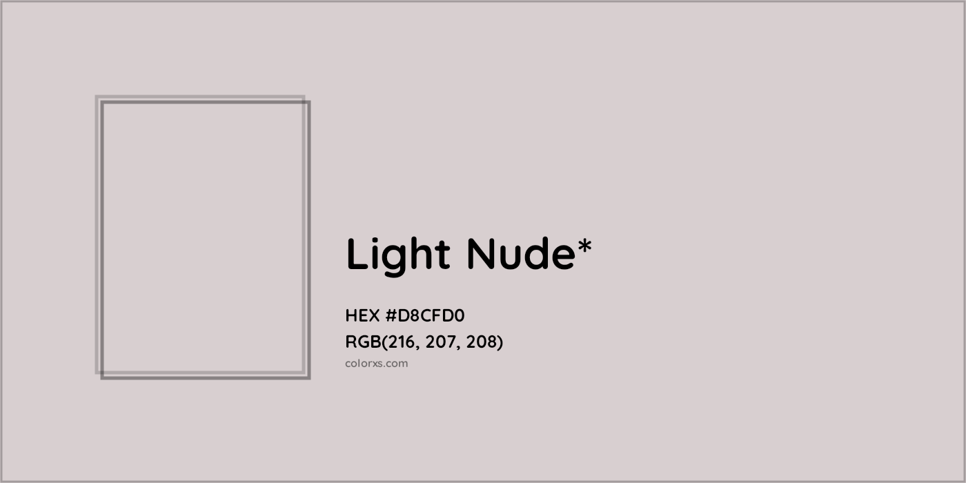 HEX #D8CFD0 Color Name, Color Code, Palettes, Similar Paints, Images