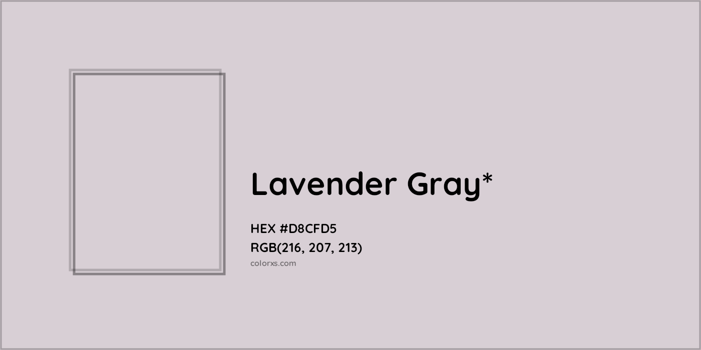 HEX #D8CFD5 Color Name, Color Code, Palettes, Similar Paints, Images