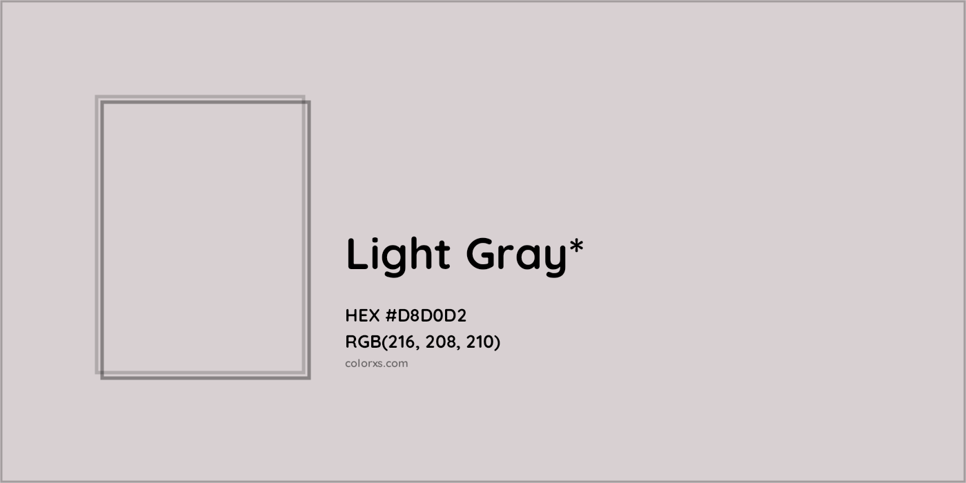 HEX #D8D0D2 Color Name, Color Code, Palettes, Similar Paints, Images