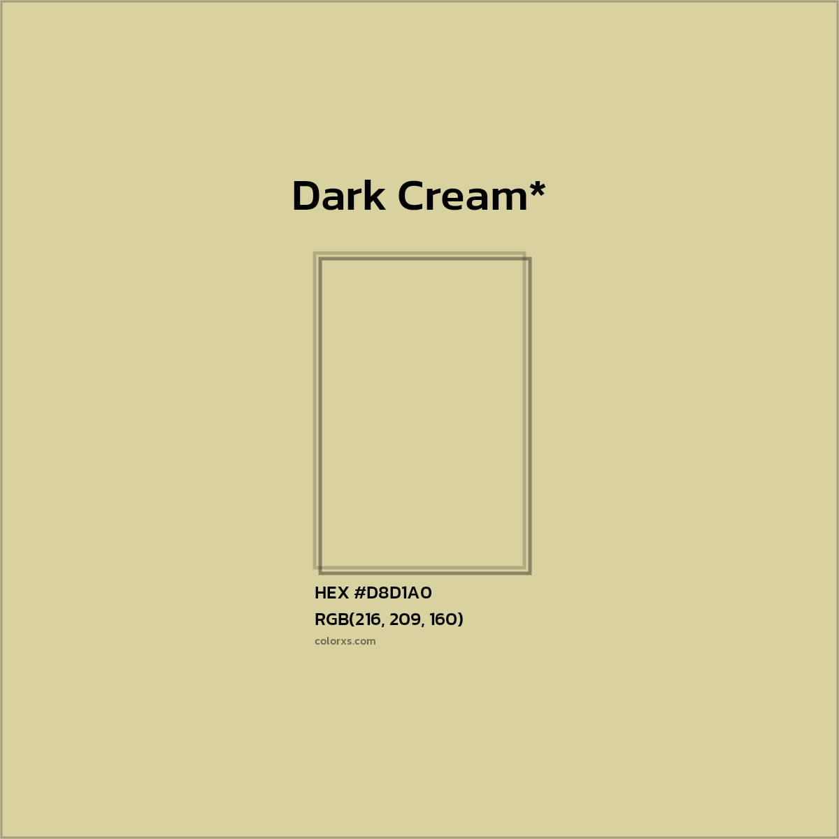 HEX #D8D1A0 Color Name, Color Code, Palettes, Similar Paints, Images