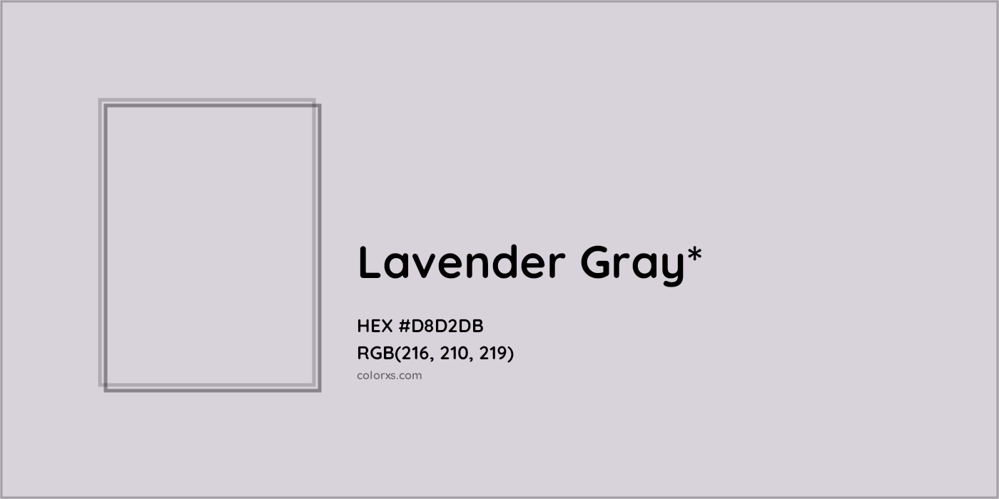 HEX #D8D2DB Color Name, Color Code, Palettes, Similar Paints, Images