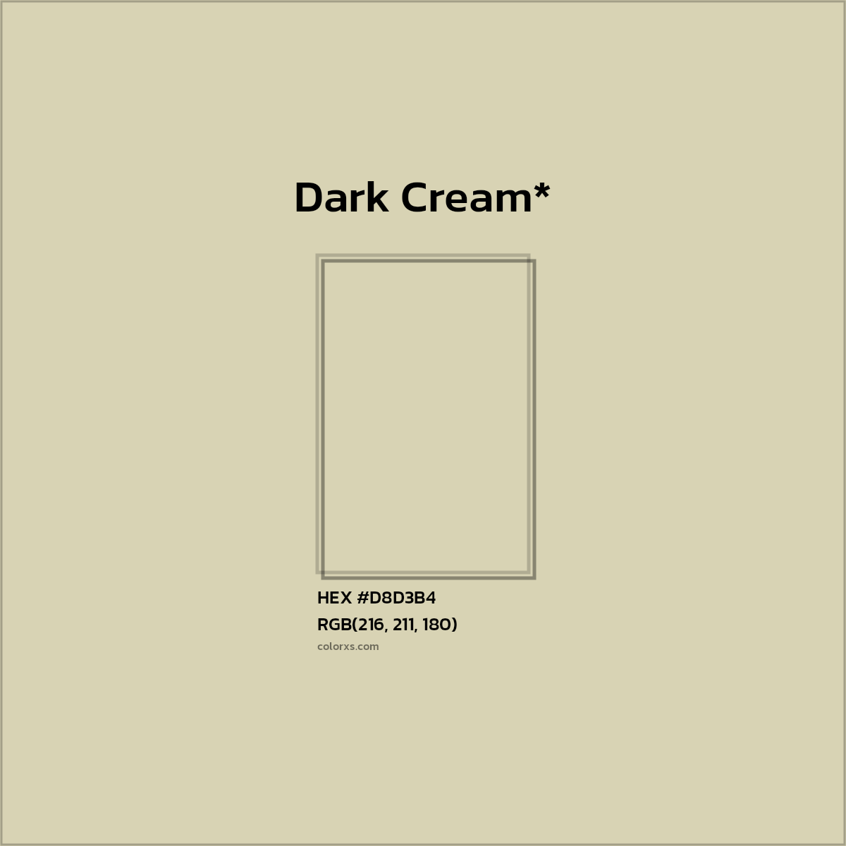 HEX #D8D3B4 Color Name, Color Code, Palettes, Similar Paints, Images