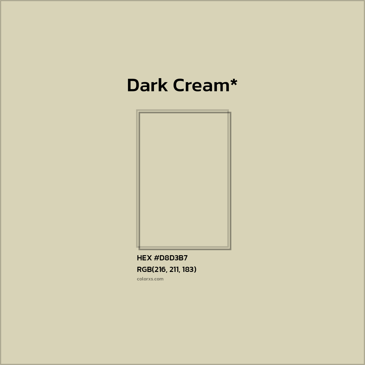 HEX #D8D3B7 Color Name, Color Code, Palettes, Similar Paints, Images