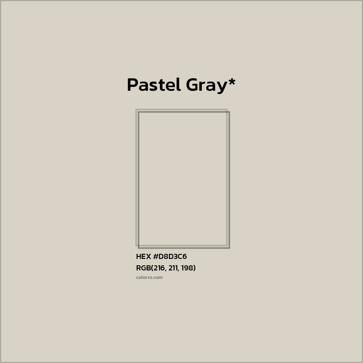 HEX #D8D3C6 Color Name, Color Code, Palettes, Similar Paints, Images